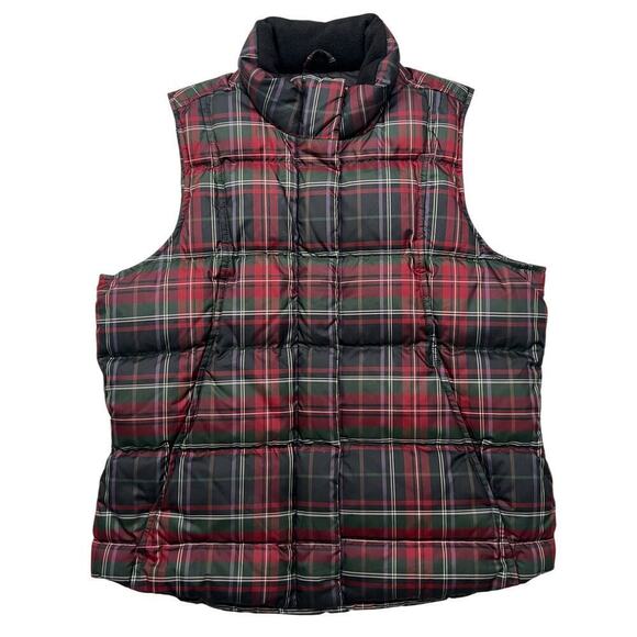 Eddie Bauer Jackets & Blazers - Eddie‎ Bauer Women’s Plaid Goose Down Filled Vest - size S Petite